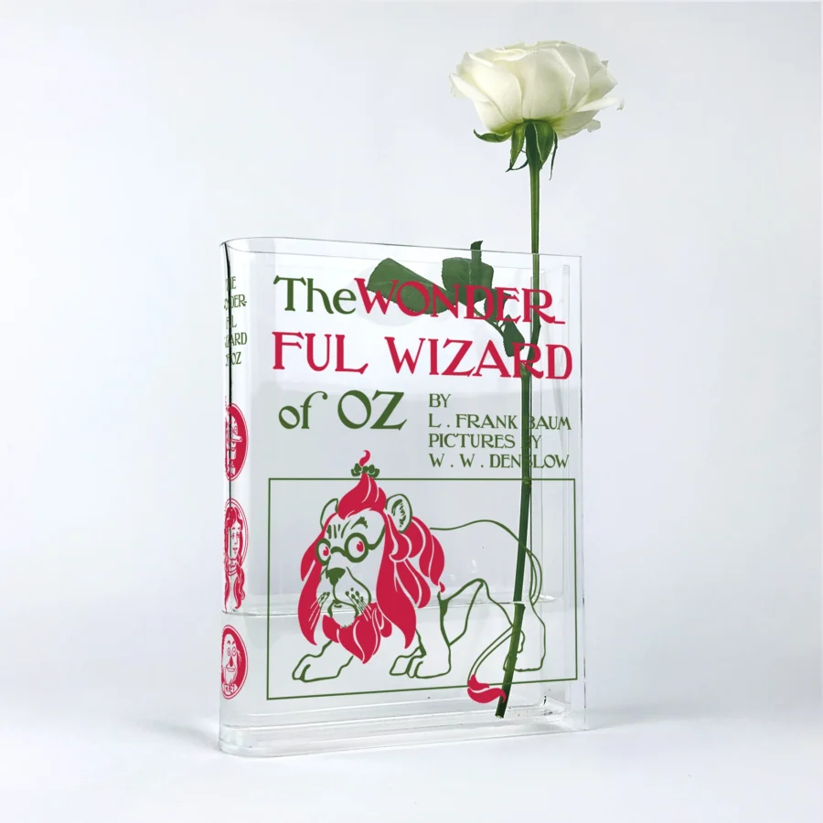 The Wonderful Wizard of Oz Acrylic Book Vase